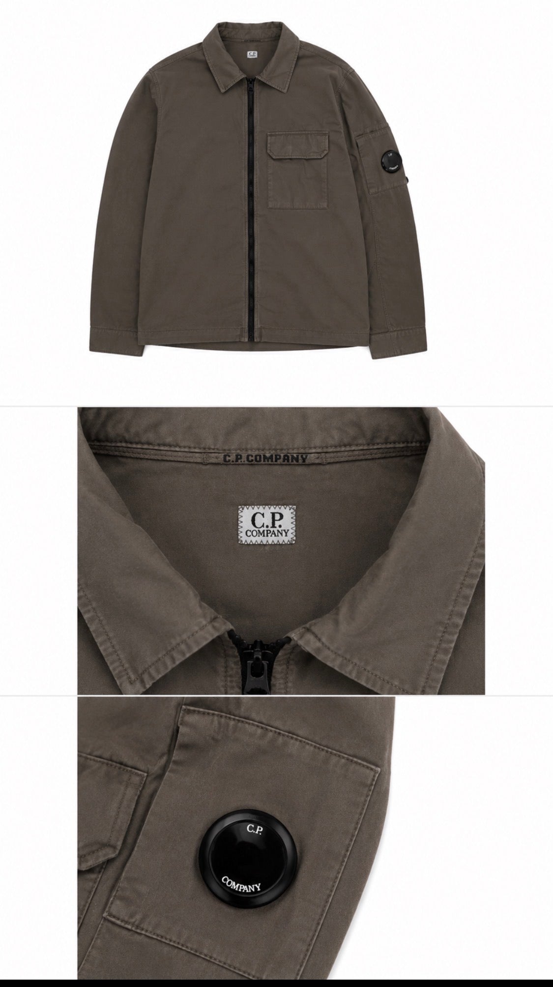 CP Company Overshirt Dark Olive