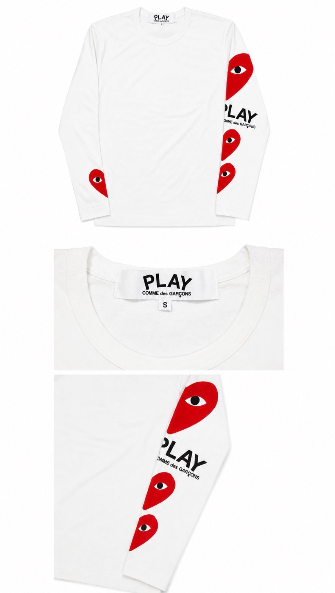 CDG Longsleeve White