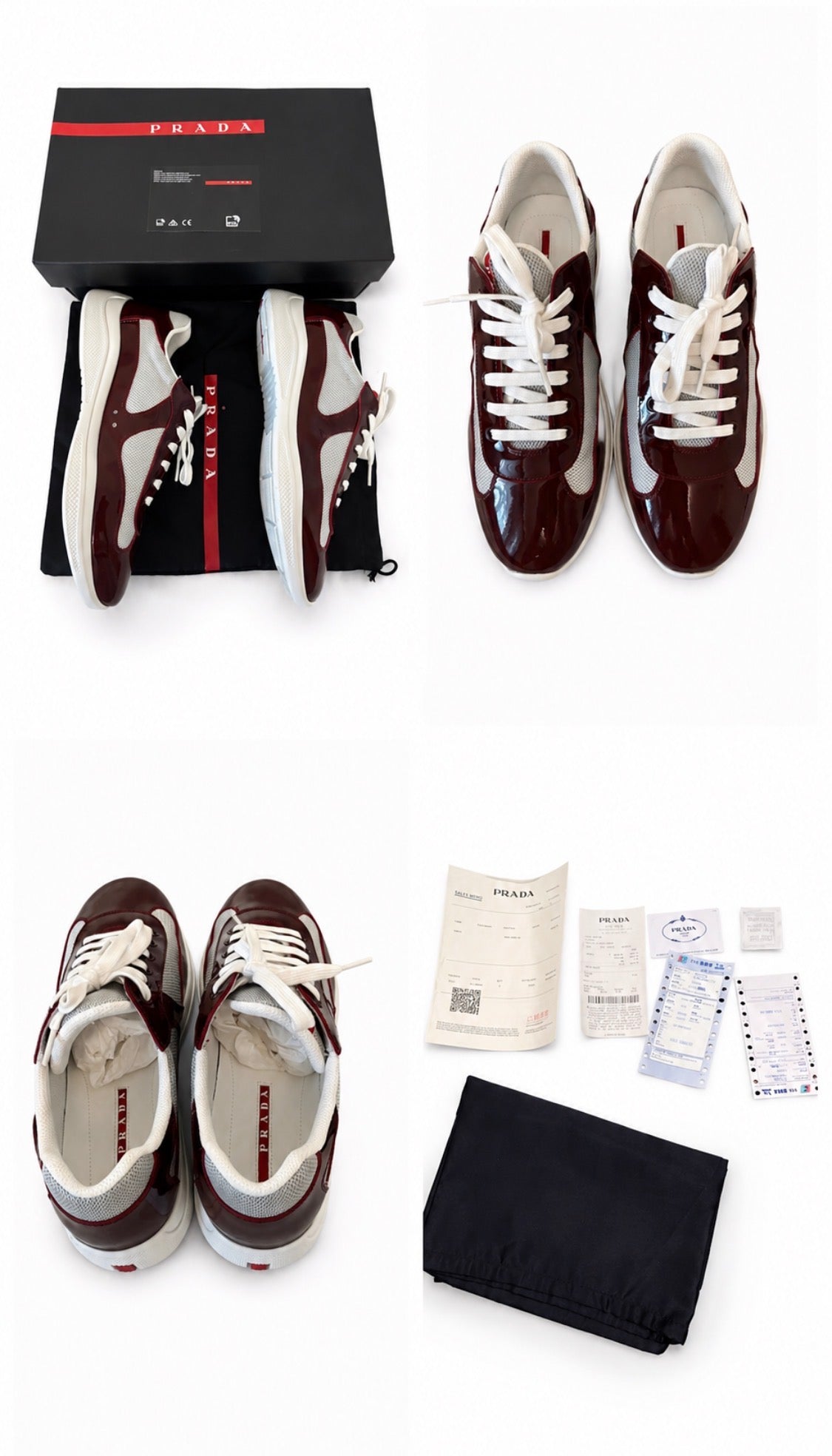 Prada Cups Dark Red