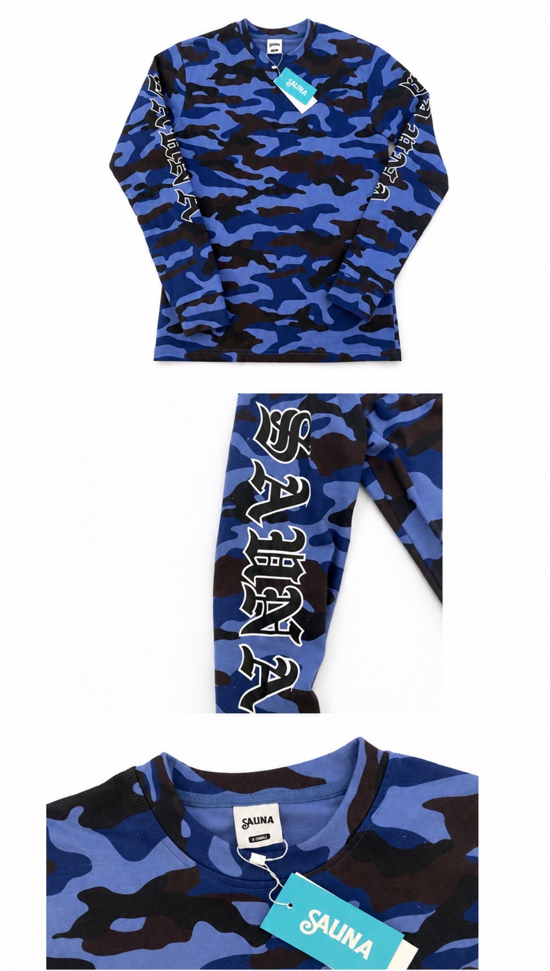 Sauna Longsleeve Camo Blue