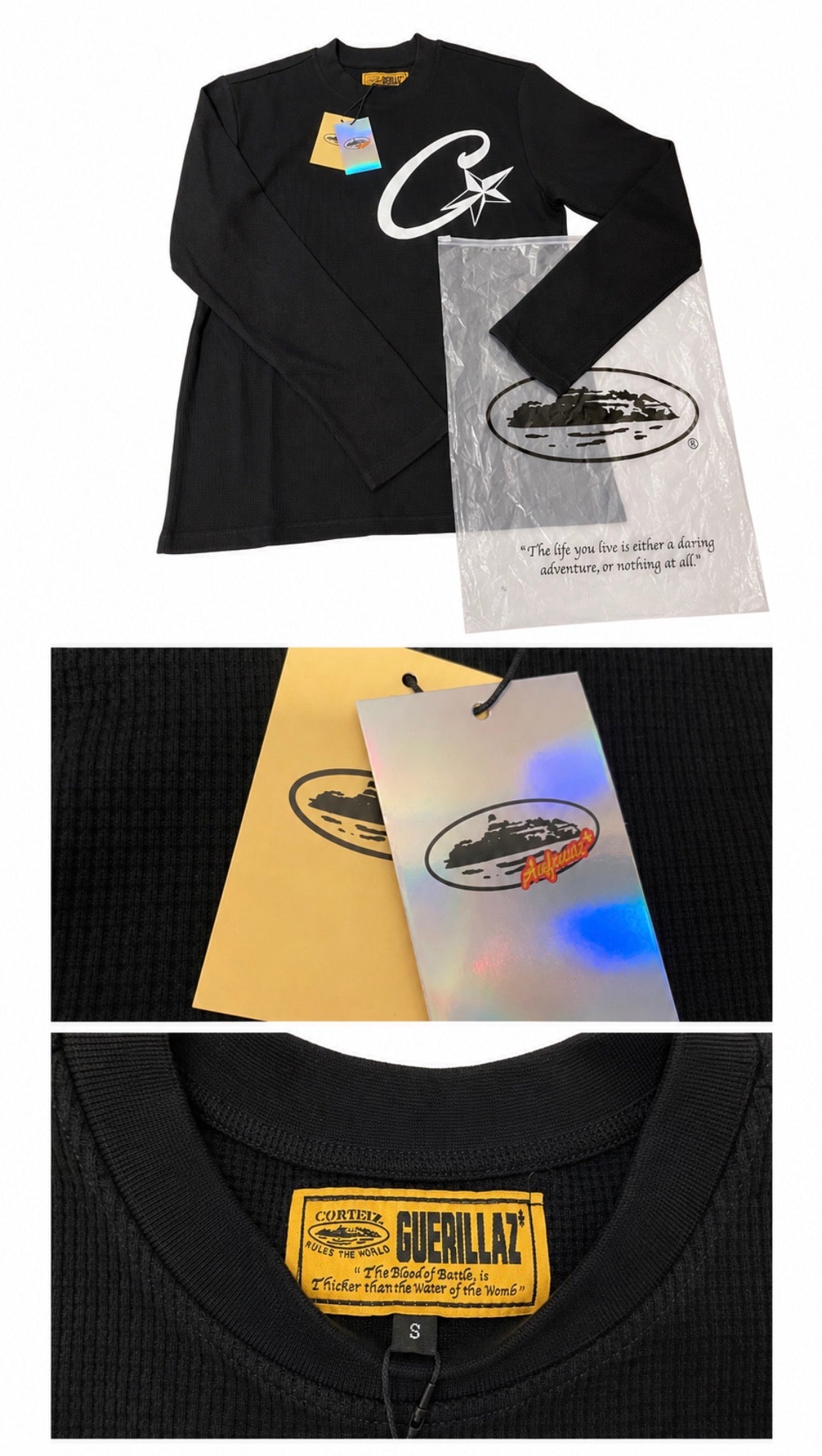 Corteiz Longsleeve Black & White