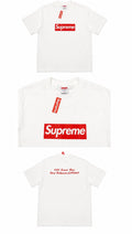 Supreme T-shirt Box Logo Red & White