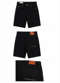Paperboyz Denim Obsidian Shorts Black