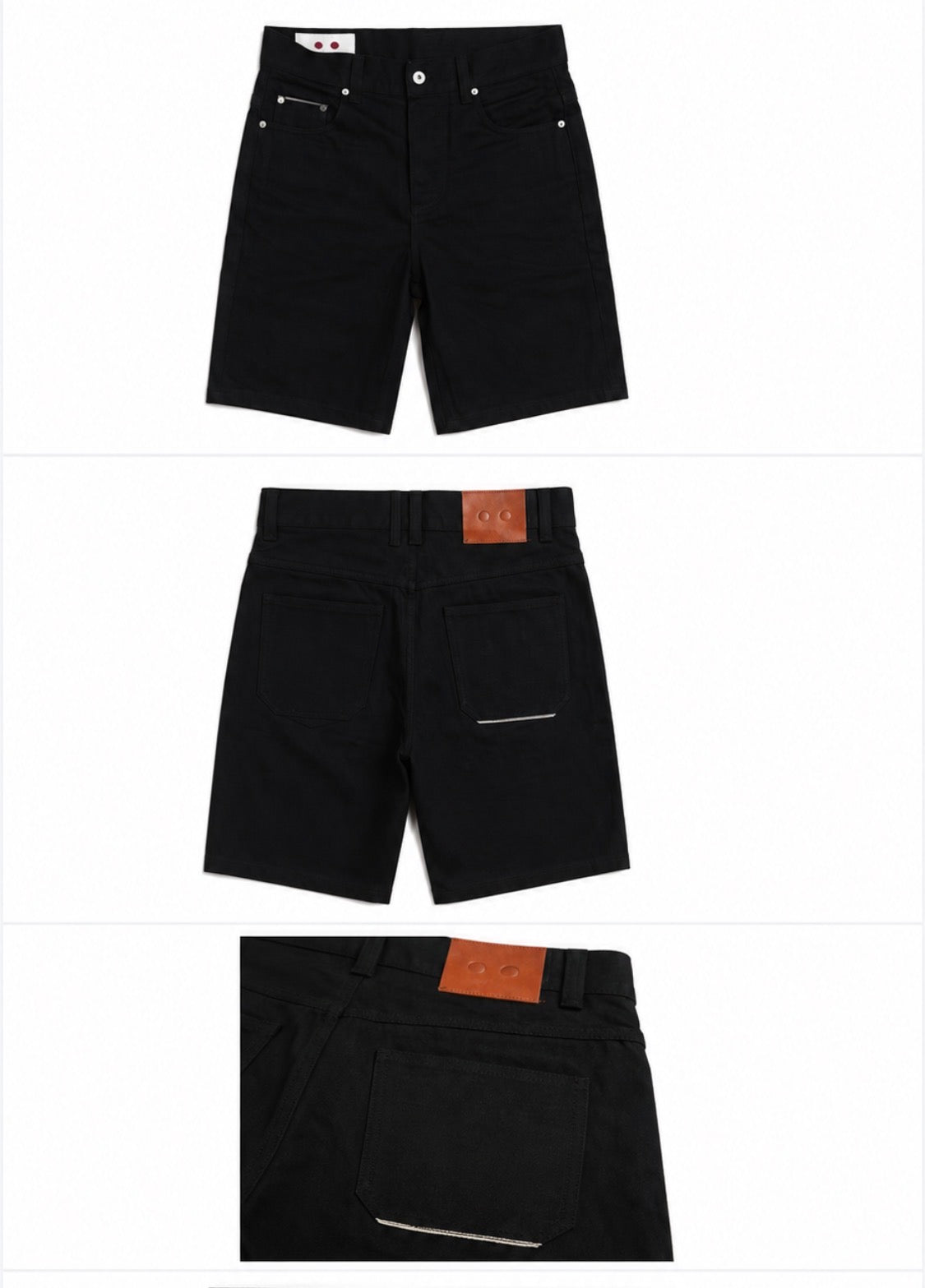 Paperboyz Denim Obsidian Shorts Black