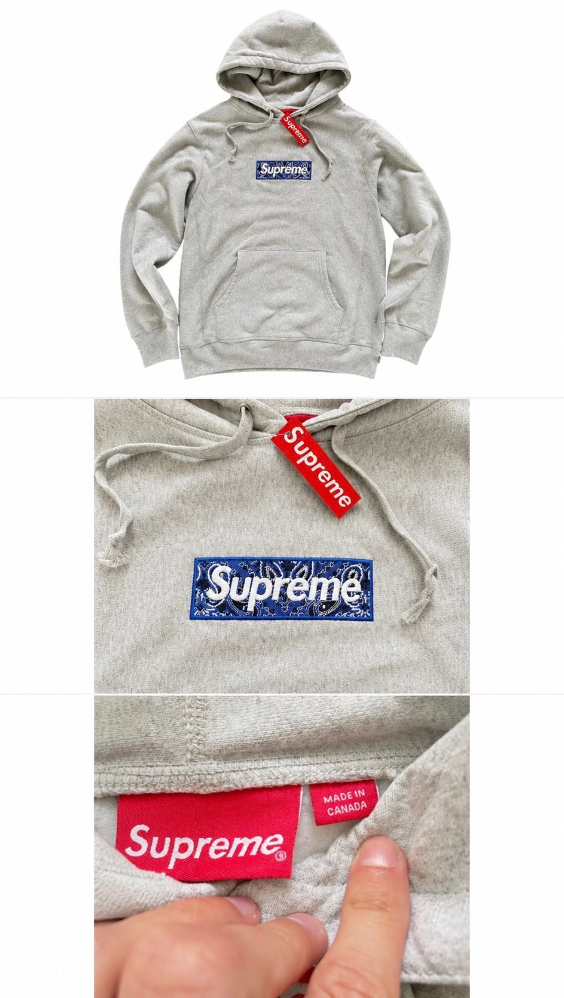 Supreme Box Logo Hoodie Blue