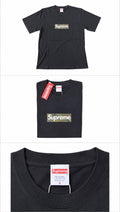 Supreme T-shirt Box Logo Camo Black