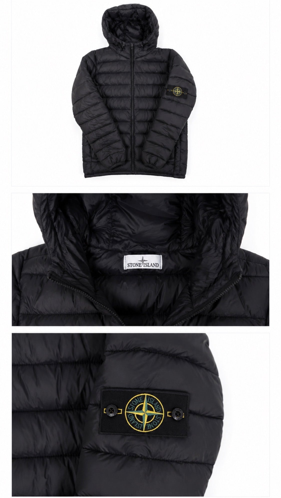 Stone Island Puffer Jacket Black