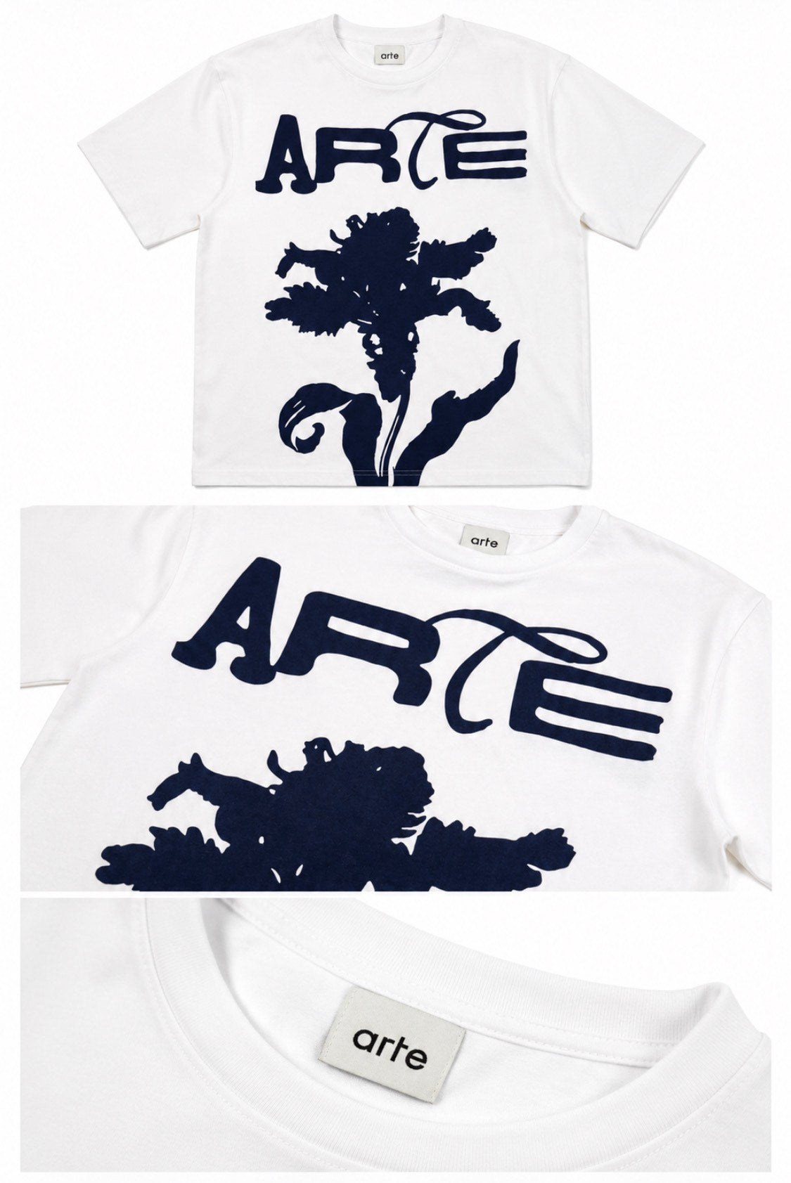 Arte Tshirt White & Black
