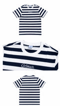 Grimaz Striped T-Shirt Dark Blue & White